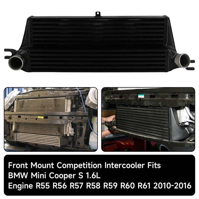 

Front Mount Intercooler for Mini Cooper S 1.6L R55 R56 R57 R58 R59 R60 R61 Black