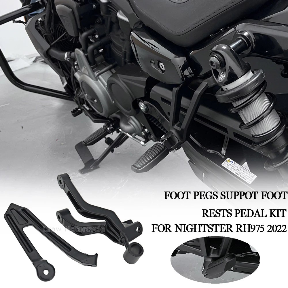 New Motorcycle Passenger Footpeg Foot Pedal Pegs Suppot Foot Rests Kit For Harley Nightster 975