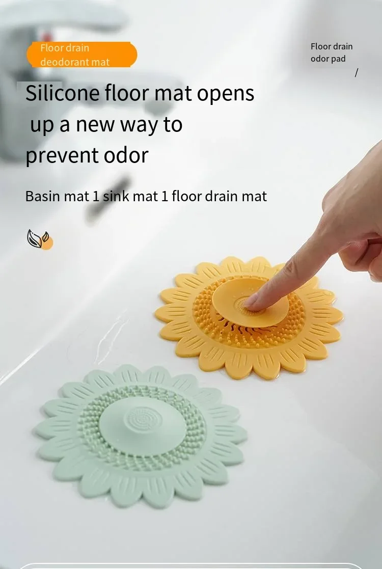 1Pcs Blume Bodenablauf Deodorant Filter Pad Deodorant Boden Ablauf Abdeckung Waschbecken Waschbecken Boden Ablauf Deodorant Filter Pad – Detail 1