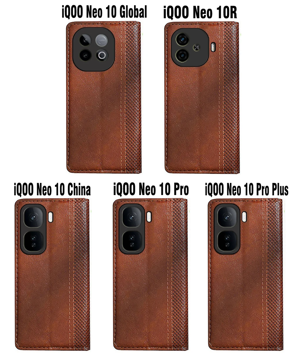 Leather Wallet Flip Cover for Smartphones - Book-Style Holster Case