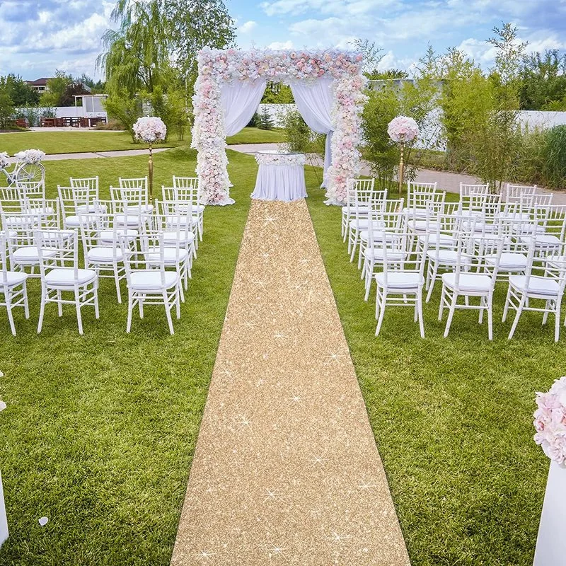 Wedding Carpet Glitter Rug for Wedding Christmas Thanksgiving Outdoor Accessories