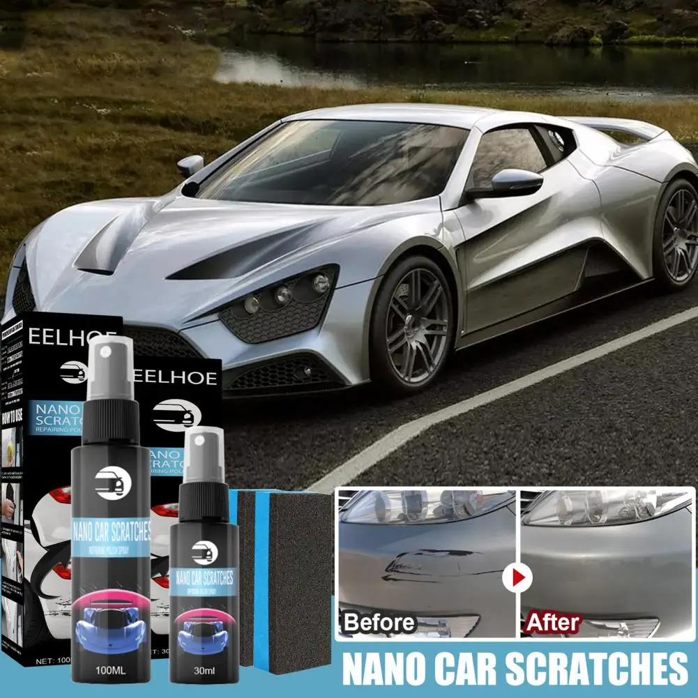 Scratch Removal Spray Car Scratch Repair Spray Effortless Car Repair Coating Protection for Quick Glossy Finish