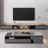 Tables basses en verre de marbre moderne Simple Salon Center Tables basses thé Poker Salon meubles de maison Stolik Kawowy FYCT 3