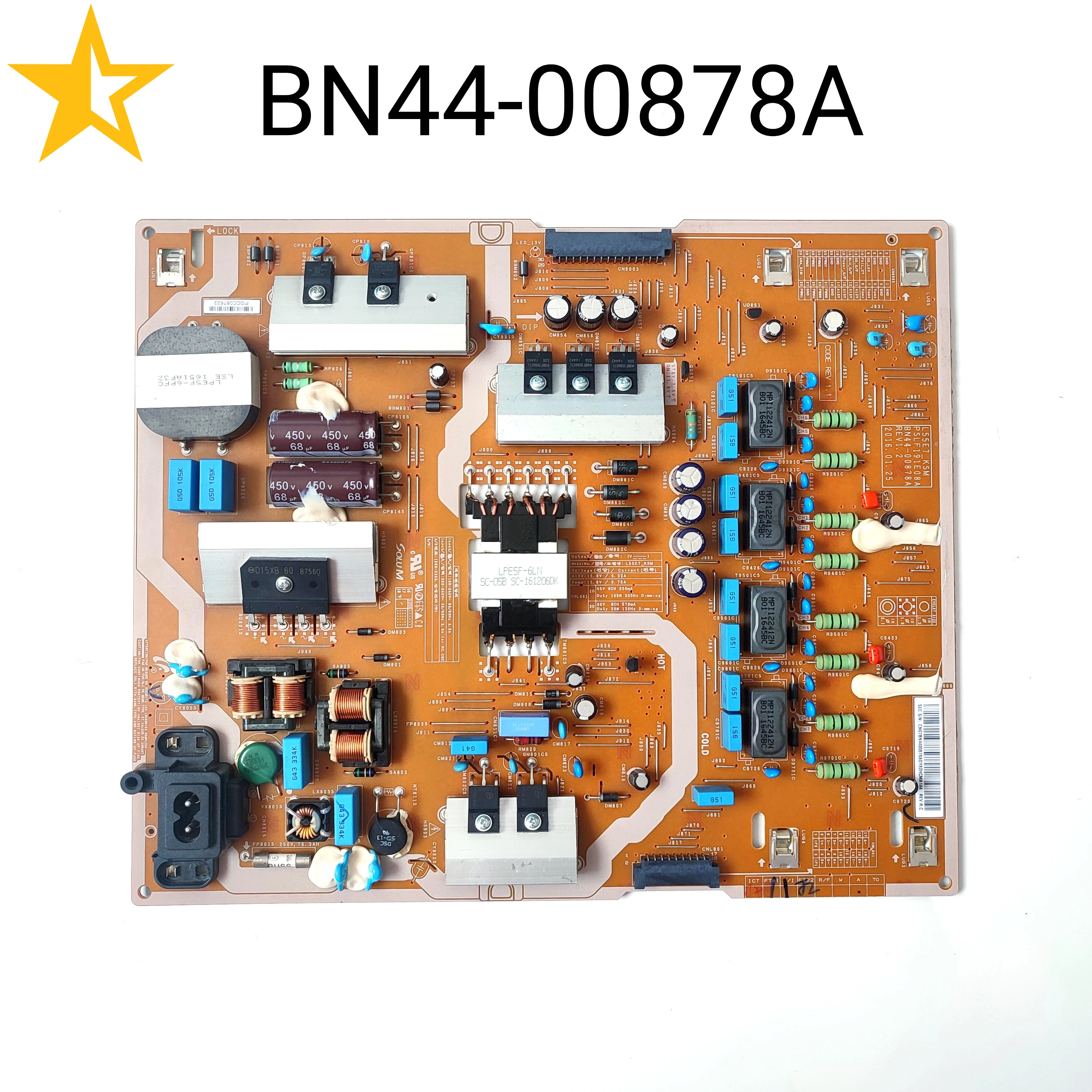 Genuine Original Power Board BN44-00878A L55E7_KSM PSLF191E08A for UN55KS8000FXZA UN55KS800DFXZA UN55KS8500FXZA UN55KS8000F TV
