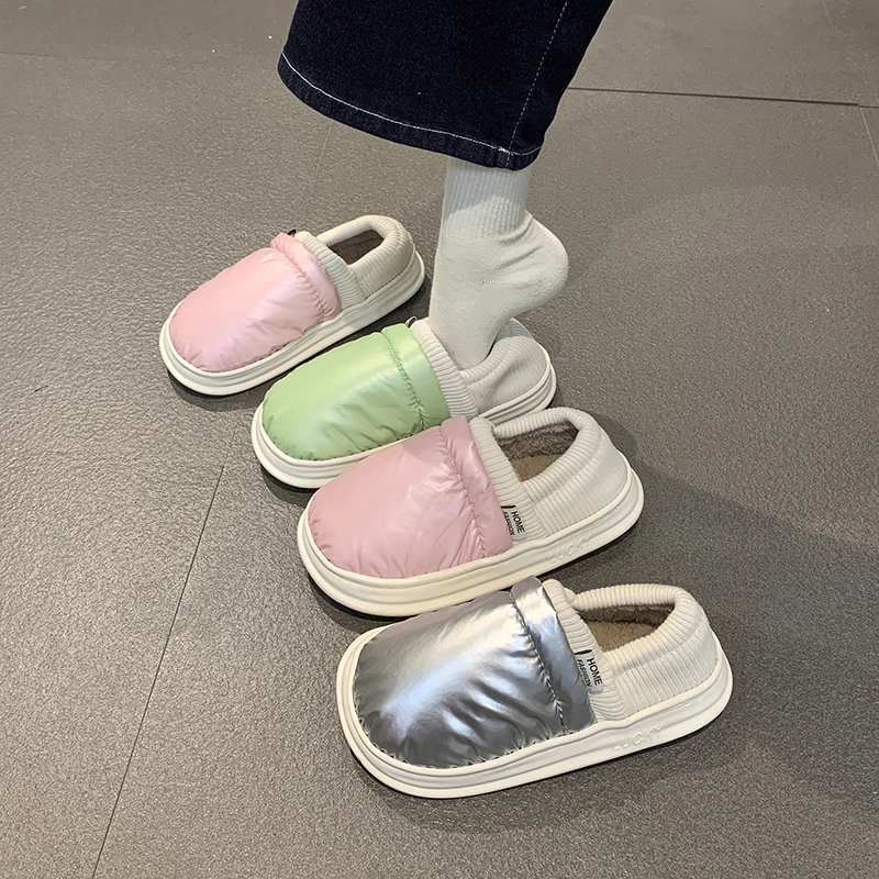 

Новинка 2023, Женская Хлопковая Сумка для тапочек, зимние домашние теплые тапочки для пар