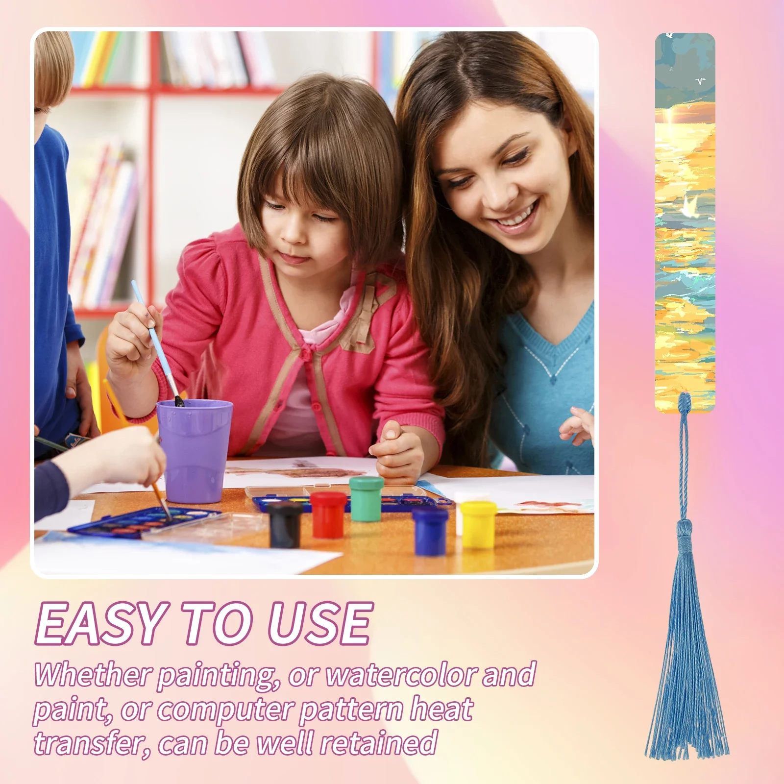 200Pcs Clear Acrylic Bookmarks Waterproof Bookmarks Corrosion Resistant Acrylic Book Markers Multifunctional for Clothing Labels