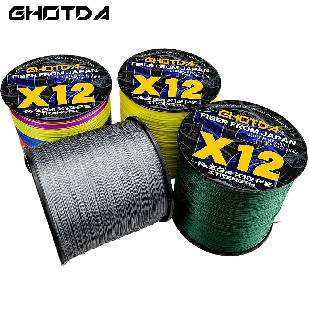 Ghotda Fishing Line 12Strands 300m Multicolor Smooth Marine