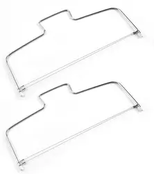 Adjustable Double Wire Stainless Steel Cake Leveler and Slicer for Baking and Decorating (2pcs)