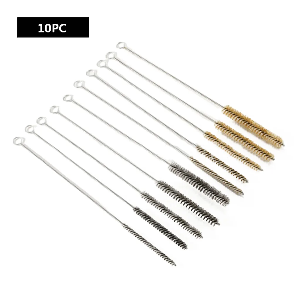 

Cleaning Brushes Sets Stainless Steel Brass Cylinder Wire Tube Pipe Cleaning Brush Paint Spray Guns Cleaning Brush Hand Tools