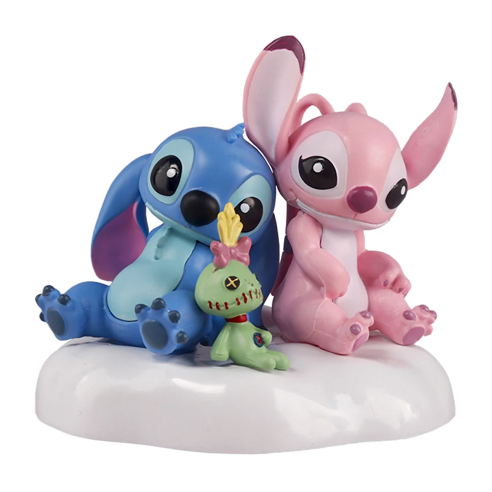 Figuras de Anime de Disney, juguetes de punto, modelo de decoración, figura de Pvc, modelo de punto, muñecas de dibujos animados para niños y niñas, colección para niños, regalos de cumpleaños