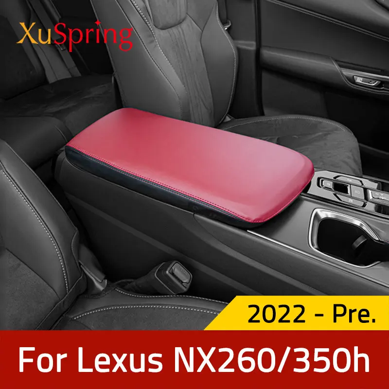 SANSHAOS Center Console Cover Arm Rest Cover Leather Car Armrest Seat Storage Box Pad With Pocket And Tissue Box For Lexus UX 1 (I) I 2019-2024,E - Foto 10