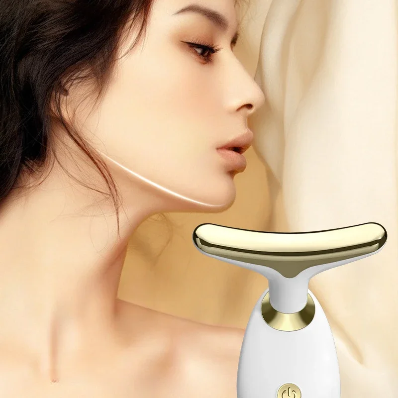Masseur Facial Anti-rides, 7 couleurs, dispositif de beauté du cou