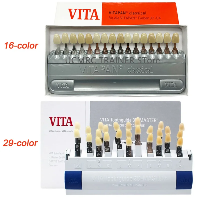 Dental 16/29 Colors Teeth Bleach Classical Shade Guide IPS Natural Die