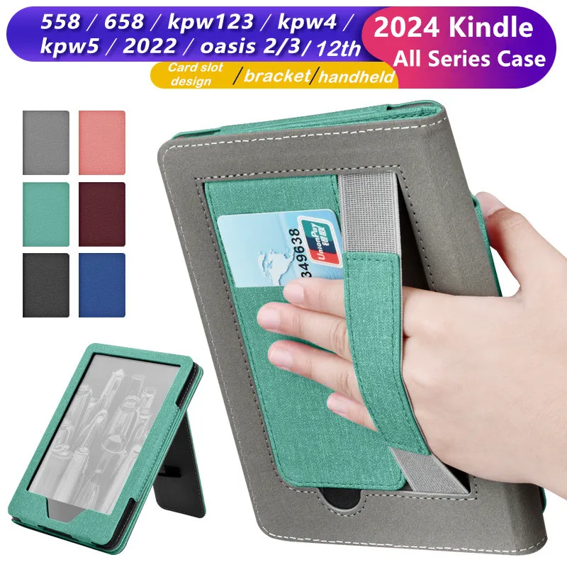 Premium Stand Cover Case for Kindle Paperwhite - 7 Inch, Compatible with Multiple Generations