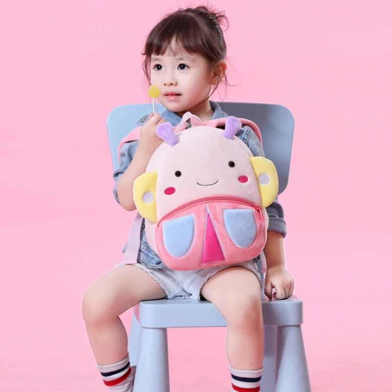 Children School Bags Mini Small Backpack Cute Cartoon Animal Plush Kids Backpack Kindergarten Boys Girls Schoolbags cute kids plush backpack children school bags 3d cartoon animal kindergarten boys girls schoolbags mini bookbag small backpack