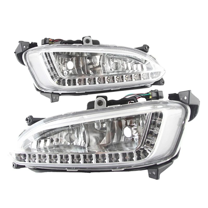 

1 пара, передние противотуманные фары для Hyundai Santa Fe IX45 2013-2015