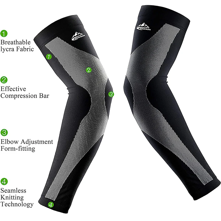 1Pair Arm Compression Sleeves,UV Protection Cooling Arm Sleeves UPF50 Sun Sleeves Arm Covers for Cycling Golf Basketball BEST SELLERS