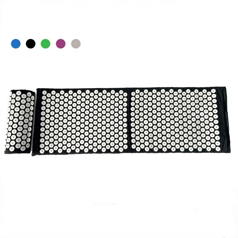 Enlarged Acupressure Mat Massage Pad Pillow Set Relieve Stress Body Pain Spike Cushion Non-slip Yoga Acupuncture Mat Pilates Mat 2