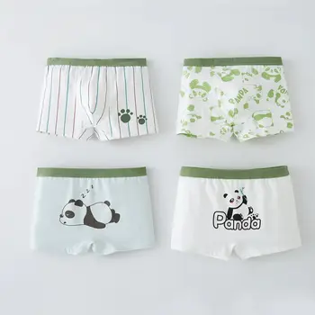 4 pezzi 2-11 anni bambini ragazzi boxer slip pantaloncini quadrati cotone bambino biancheria intima per bambini ragazzi adolescente mutande 1