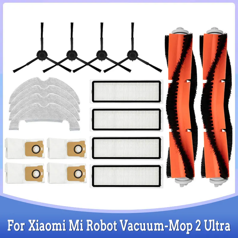 Sacchetti Per La Polvere Filtro Per Xiaomi Mi Robot Vacuum-Mop 2 Ultra Stytj05Zhm Muslimb Accessori Per Aspirapolvere Spazzola Laterale Principale Mop