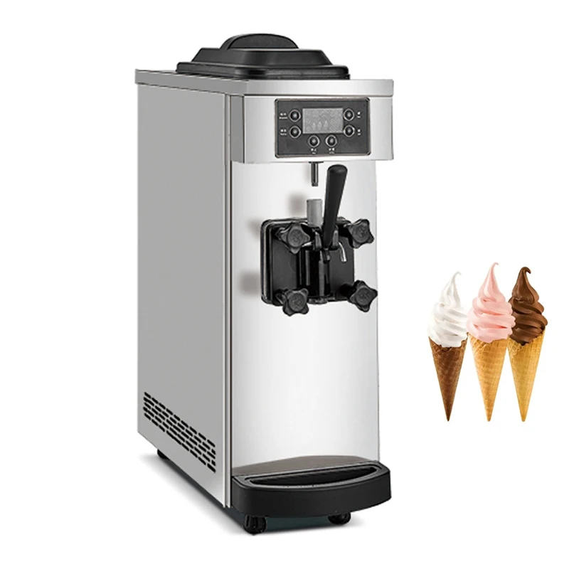 

Table Top Mini Soft Ice Cream Maker Vending Machine 1 Flavor Ice Cream Making Machine