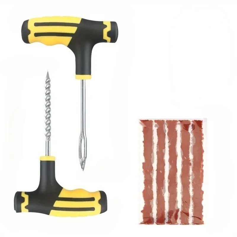 8pcs tire repair kit tire plug kit to fix punctures and plug flats patch tire repair tools set for cars motorcycles trucks tractor details 7