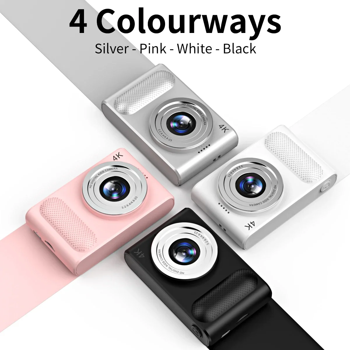 4K HD Mini Digital Camera Sony lens 44M Pixels 2.4 Inch Screen Student Digital Cam Auto Focus 4x Zoom Photography Outdoor Travel 6