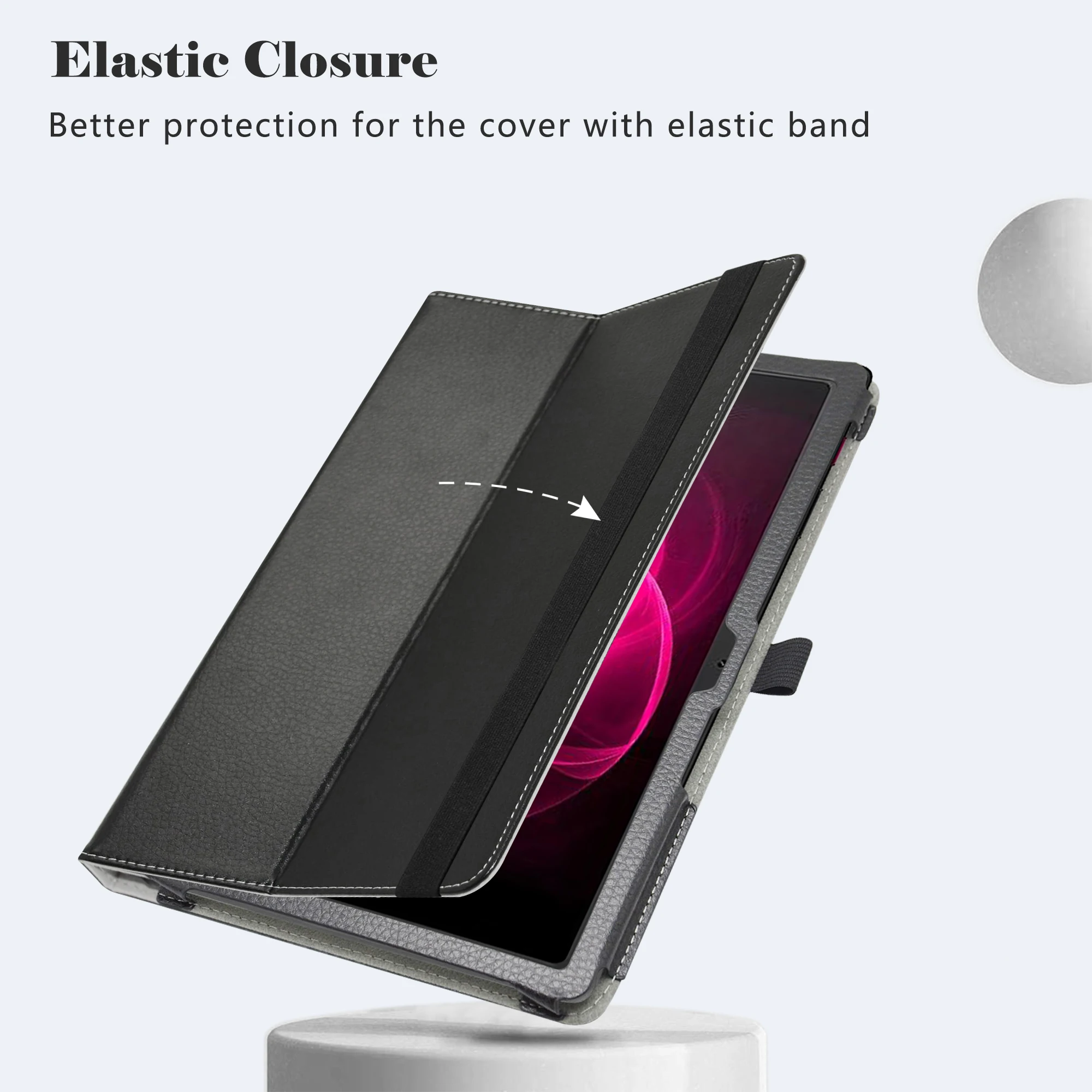Capa Dobrável para Tablet com Fecho Elástico Capa para T-mobile Revvl Tab 5g 1036 - Imagem 5