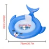Unique Cute Shark Pool Float，Fun and Exciting Inflatable Seal Swim Ring，Ideal for Summer, Beach, Lake, Pool Parties 5
