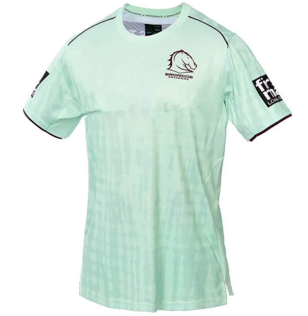 Broncos HOME RUGBY JERSEY / BRONCOS MEN'S LONG SLEEVE TRAINING SHIRT SINGLET SHORTS Size:S-5XL