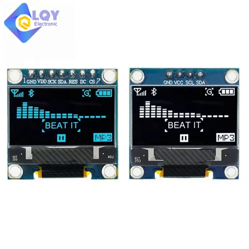 

4pin 7pin SSD1306 White/Blue/Yellow Blue color 0.96 inch 128X64 OLED Display Module For Arduino 0.96" IIC I2C SPI Communicate