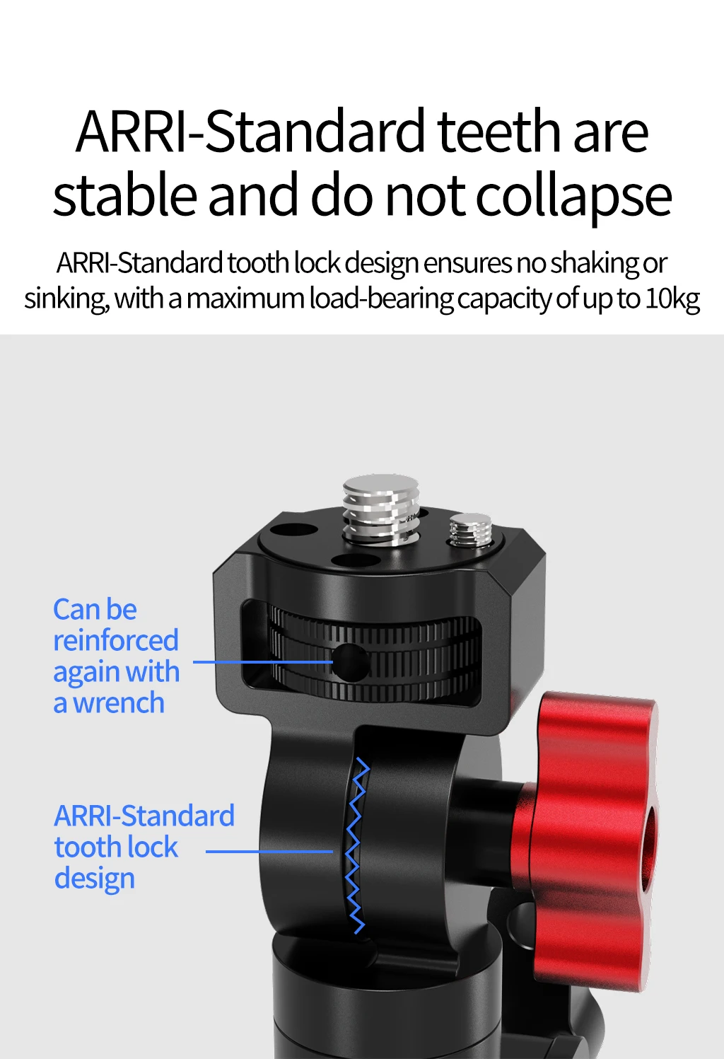 Universal Kugelkopf Super Clamp Einstellbar 15-46mm Lenkerrohrgriff für Gopro Hero Insta360 X5 X4 DJI Kamera Fotografie Rig – Detail 19