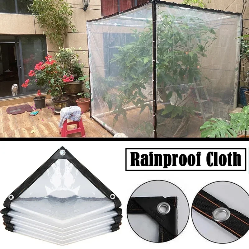 Transparent rainproof shading cloth tarpaulin Lightweight waterproof tarpaulin cover tarpaulin transparent rainproof cloth