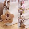 Cute Squeaky Capybara Plush Keychain Lovely Cartoon Animal Star Keyring Kawaii Bag Pendant Backpack Decoration For Couple Gifts 2