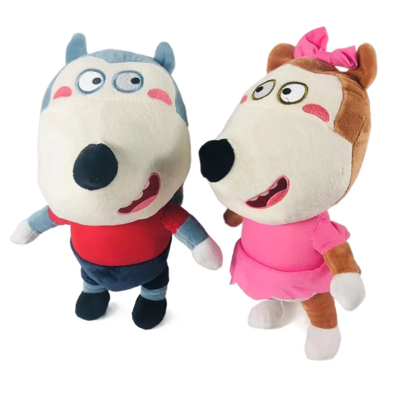 

30cm Anime Wolfoo Family Plush Toys Cartoon Plushie Lucy Soft Stuffed Dolls Toy For Children Kids Boys Girls Fans Gifts