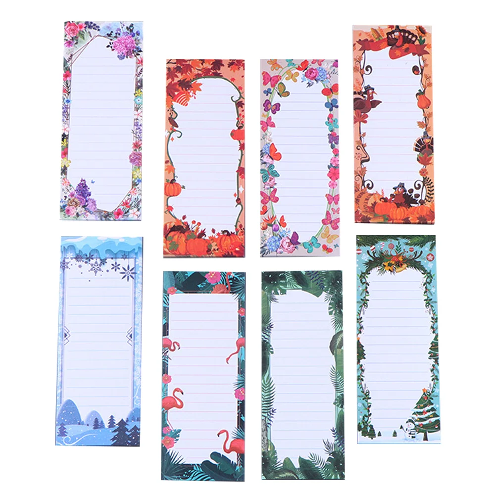 

8 шт., магнитные блокноты для записей на холодильник