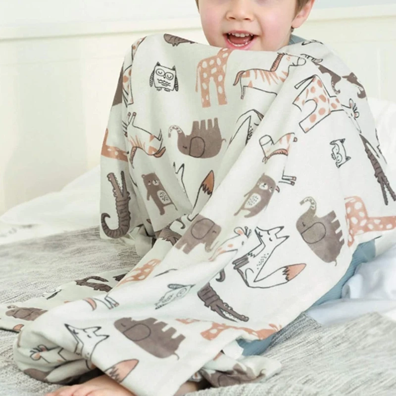 

100x75cm Multifunction Blanket for Boys Girls Double Layer Newborn Baby Blankets