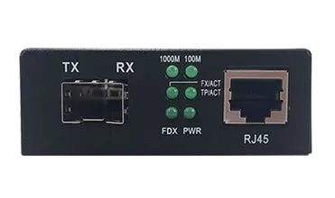 Wanglink  Ethernet Fiber Switch 1.25G SFP Fiber Port + 2x10/100/1000Mbps UTP Port Fiber Converter Media Converter with Power