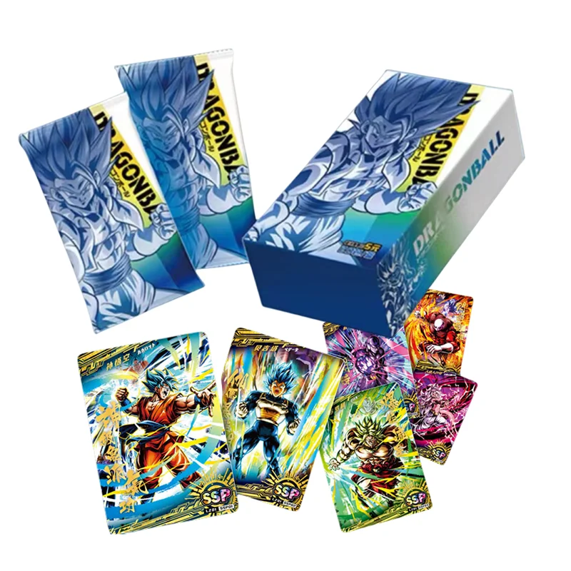 드래곤 볼 카드 부스터 박스 TCG 희귀 트레이딩 카드 게임 손오공 사이어인 베지터 컬렉션 카드 어린이 선물 장난감