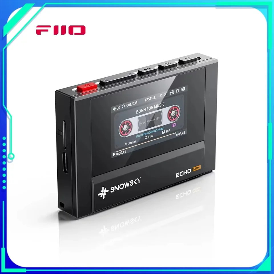 FIIO sky ECHO MINI ポータブルオーディオプレーヤー レビュー】カセットプレイヤー風音楽プレイヤー『Fiio Snowsky