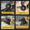 BABEQ 125mm Brushless Electric Angle Grinder 3 Gears Cordless Impact Grinding Woodworking Power Tools For Makita 18V Battery 5