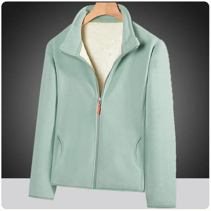 

Kawaii Korean Fashion Men Women Soft Polar Fleece Hiking Jackets Outdoor Recreation Athletic Gym Running Track Coats Hoodies
