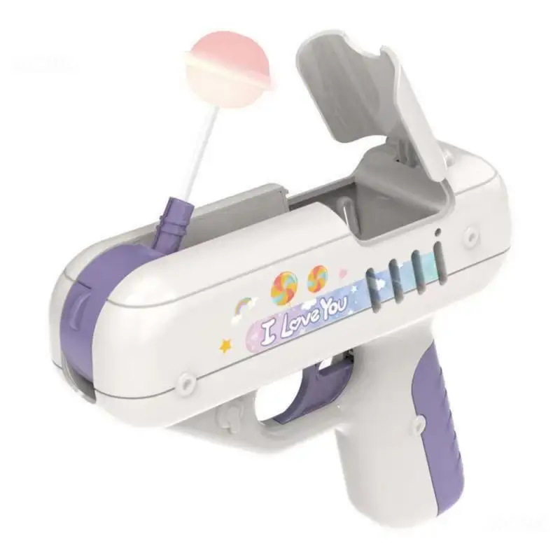 Candy Gun Sugar Lollipop Gun Sweet Toys lollipop storage Toy for Children Adult I You for Girlfriends Light Toy 5