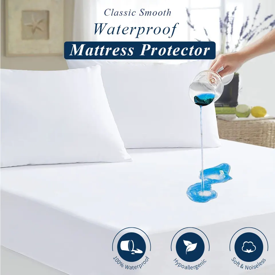 Classic Hypoallergenic Smooth Waterproof Mattress Protector