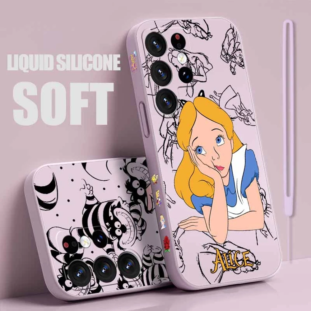 Alice in Wonderland Liquid Left Rope Phone Case
