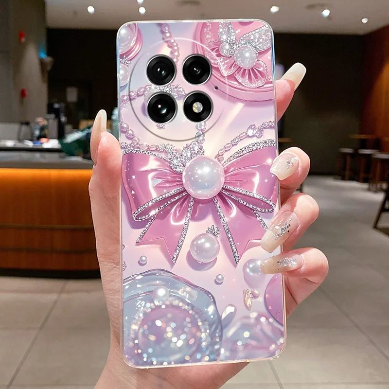 Floral Butterfly Soft Silicone Transparent Phone Case Cover