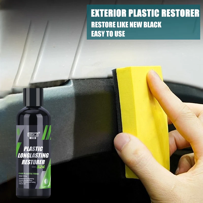 

Car Plastic Renovation Wax Hydrophobic Liquid Plastic Restorer Clean Restore Gloss Polish For Plastic Long-Lasting Protects hgkj