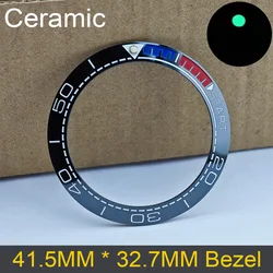41.5mm Sloping Luminous Bezel Insert in Ceramic/Aluminum (10 ceramics)