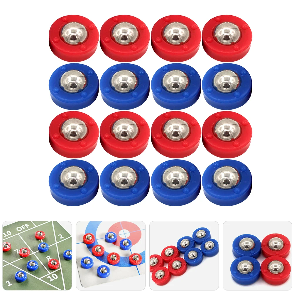 Rollers Children's Shuffleboard Ball Bearings Mini Curling Game Scroll Wheel Table Pucks
