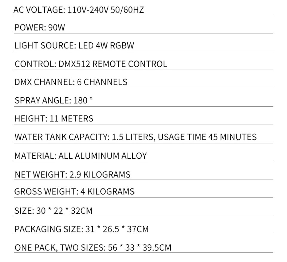 LED RGBW Bubble Machine DJ Outdoor 4In1 Bubble Machine DMX512 Stage Lighting Equ